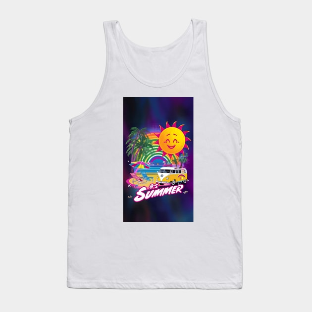 80s summer aesthetic Tank Top by Spaceboyishere